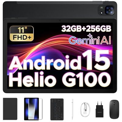 DOOGEE Tab E3 Tablet 11 Pollici, Helio G100 Octa Core Tablet con Sim, 32GB RAM+256GB ROM+2TB Tablet con Tastiera, 90Hz FHD+ Gemini AI, 4G SIM+5G WiFi, 8000mAh, Android 15/Audio 3,5mm/GPS/Face ID/OTG DOOGEE Tab E3 Tablet 11 Pollici, Helio G100 Octa Core Tablet con Sim, 32GB RAM+256GB ROM+2TB Tablet con Tastiera, 90Hz FHD+ Gemini AI, 4G SIM+5G WiFi, 8000mAh, Android 15/Audio 3,5mm/GPS/Face ID/OTG