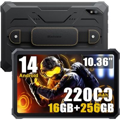 Blackview Active8 Pro 4G Rugged Tablet Android 14, MTK G99 16GB+256GB Tablet Robusto, 10.4“ FHD+, 22000mAh Smartphone Robusto, 48MP+16MP, 4 Lautsprecher, IP68 Wasserdicht, Dual LTE,WiFi,OTG,NFC,GPS Blackview Active8 Pro 4G Rugged Tablet Android 14, MTK G99 16GB+256GB Tablet Robusto, 10.4“ FHD+, 22000mAh Smartphone Robusto, 48MP+16MP, 4 Lautsprecher, IP68 Wasserdicht, Dual LTE,WiFi,OTG,NFC,GPS