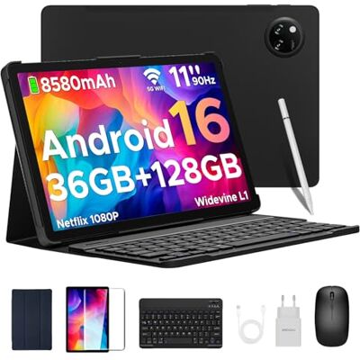 DOOGEE Tab A9 Pro+ Tablet 11 Pollici, Tablet Android 16 Gemini AI, 30GB RAM +128GB ROM (2TB TF) Tablets con Tastiera e Penna, 8580mAh, Unisoc T7200 Octa-Core, 13MP/WIFI 5/ WidevineL1/GPS/Face ID/OTG DOOGEE Tab A9 Pro+ Tablet 11 Pollici, Tablet Android 16 Gemini AI, 30GB RAM +128GB ROM (2TB TF) Tablets con Tastiera e Penna, 8580mAh, Unisoc T7200 Octa-Core, 13MP/WIFI 5/ WidevineL1/GPS/Face ID/OTG