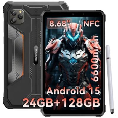 Blackview Tablet Rugged 8.68 Pollici Android 15 GeminiAI, 24 GB RAM 128 GB ROM + 2 TB TF Active 5 Rugged Tablet PC Dual 4G SIM/IPS 90 Hz/AI Camera/NFC/Face ID/GPS/IP68&IP69K&MIL‑STD‑810H Blackview Tablet Rugged 8.68 Pollici Android 15 GeminiAI, 24 GB RAM 128 GB ROM + 2 TB TF Active 5 Rugged Tablet PC Dual 4G SIM/IPS 90 Hz/AI Camera/NFC/Face ID/GPS/IP68&IP69K&MIL‑STD‑810H