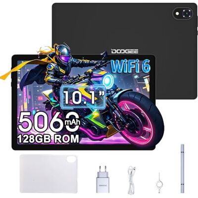DOOGEE U10 Tablet 10.1 Pollici,9(4+5) GB RAM + 128GB ROM/TF 1TB,5060mAh Batteria, 8MP+5MP,1280 * 800 IPS, Tablet in Offerta Quad Core 2.0 GHz/Widevine L1/WiFi 6/BT5.0 Nero DOOGEE U10 Tablet 10.1 Pollici,9(4+5) GB RAM + 128GB ROM/TF 1TB,5060mAh Batteria, 8MP+5MP,1280 * 800 IPS, Tablet in Offerta Quad Core 2.0 GHz/Widevine L1/WiFi 6/BT5.0 Nero