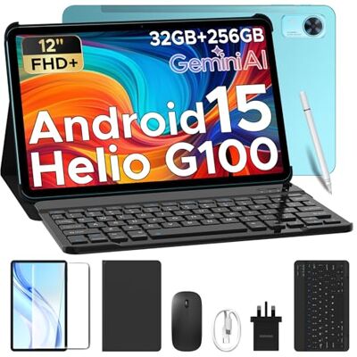 DOOGEE Tab E3+ Tablet 12 Pollici 90Hz FHD+, Helio G100 32GB+256GB Tablet con Sim, 8800mAh Tablet con Tastiera, Gemini AI, Dual 4G LTE+5G WiFi, Quattro Altoparlanti/Android 15/GPS/Widevine L1/Face ID DOOGEE Tab E3+ Tablet 12 Pollici 90Hz FHD+, Helio G100 32GB+256GB Tablet con Sim, 8800mAh Tablet con Tastiera, Gemini AI, Dual 4G LTE+5G WiFi, Quattro Altoparlanti/Android 15/GPS/Widevine L1/Face ID