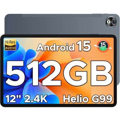 DOOGEE T40 Pro Tablet 12 pollici, Helio G99, 20GB RAM + 512GB ROM (2TB TF) Tablet con SIM, 4G LTE, Batteria10800 mAh Tablet Android, Display 2.4K, 16MP + 8MP, Android 15/5G/Wi-Fi/GPS/Widevine L1 DOOGEE T40 Pro Tablet 12 pollici, Helio G99, 20GB RAM + 512GB ROM (2TB TF) Tablet con SIM, 4G LTE, Batteria10800 mAh Tablet Android, Display 2.4K, 16MP + 8MP, Android 15/5G/Wi-Fi/GPS/Widevine L1