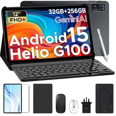 DOOGEE Tab E3+ Tablet 12 Pollici 90Hz FHD+, Helio G100 32GB+256GB Tablet con Sim, 8800mAh Tablet con Tastiera, Gemini AI, Dual 4G LTE+5G WiFi, Quattro Altoparlanti/Android 15/GPS/Widevine L1/Face ID DOOGEE Tab E3+ Tablet 12 Pollici 90Hz FHD+, Helio G100 32GB+256GB Tablet con Sim, 8800mAh Tablet con Tastiera, Gemini AI, Dual 4G LTE+5G WiFi, Quattro Altoparlanti/Android 15/GPS/Widevine L1/Face ID