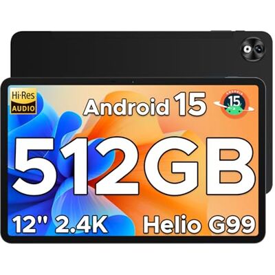DOOGEE T40 Pro Tablet 12 pollici, Helio G99, 20GB RAM + 512GB ROM (2TB TF) Tablet con SIM, 4G LTE, Batteria10800 mAh Tablet Android, Display 2.4K, 16MP + 8MP, Android 15/5G/Wi-Fi/GPS/Widevine L1 DOOGEE T40 Pro Tablet 12 pollici, Helio G99, 20GB RAM + 512GB ROM (2TB TF) Tablet con SIM, 4G LTE, Batteria10800 mAh Tablet Android, Display 2.4K, 16MP + 8MP, Android 15/5G/Wi-Fi/GPS/Widevine L1