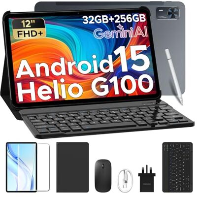 DOOGEE Tab E3+ Tablet 12 Pollici 90Hz FHD+, Helio G100 32GB+256GB Tablet con Sim, 8800mAh Tablet con Tastiera, Gemini AI, Dual 4G LTE+5G WiFi, Quattro Altoparlanti/Android 15/GPS/Widevine L1/Face ID DOOGEE Tab E3+ Tablet 12 Pollici 90Hz FHD+, Helio G100 32GB+256GB Tablet con Sim, 8800mAh Tablet con Tastiera, Gemini AI, Dual 4G LTE+5G WiFi, Quattro Altoparlanti/Android 15/GPS/Widevine L1/Face ID
