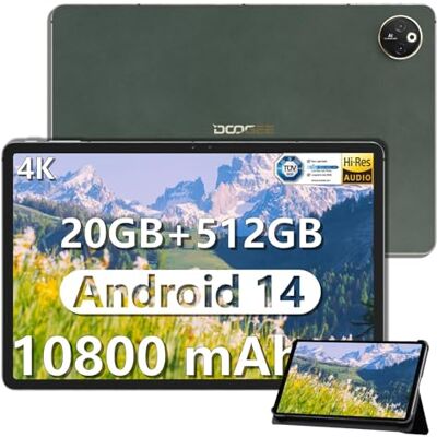 DOOGEE T30 Max Tablet 12 Pollici, Grande Batteria 10800mAh Octa-Core Helio G99 Tablets Gaming, 20GB RAM + 512GB ROM, Tablet Android 14, 20MP+50MP DOOGEE T30 Max Tablet 12 Pollici, Grande Batteria 10800mAh Octa-Core Helio G99 Tablets Gaming, 20GB RAM + 512GB ROM, Tablet Android 14, 20MP+50MP