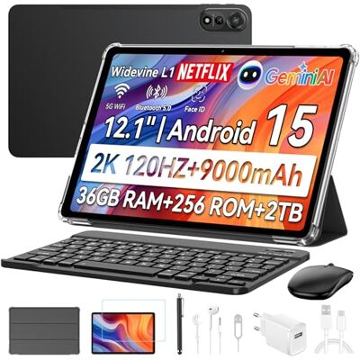 Blackview Mega2 tablet in offerta, android 15 tablet 12 pollici, 36 GB RAM + 256 GB memoria interna, tablet touch 2K FHD 120 Hz con batteria da 9000 mAh,tablet con penna, 4G LTE + WiFi 5G,gray Blackview Mega2 tablet in offerta, android 15 tablet 12 pollici, 36 GB RAM + 256 GB memoria interna, tablet touch 2K FHD 120 Hz con batteria da 9000 mAh,tablet con penna, 4G LTE + WiFi 5G,gray