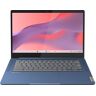 Lenovo IP Slim 3 14'' Full HD Chromebook Laptop (MediaTek Kompanio 520, 8GB RAM, 128GB eMMC, ChromeOS, WiFi 6) Abyss Blue, Esclusiva Amazon