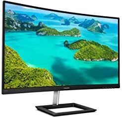 Philips Monitor Gaming 272E1CA Monitor, Adaptive Sync 75 Hz, VA LED 27", FHD, 4 ms, HDMI, Display Port, VGA, Casse Integrate, Flicker Free, Low Blue Light, VESA, Nero