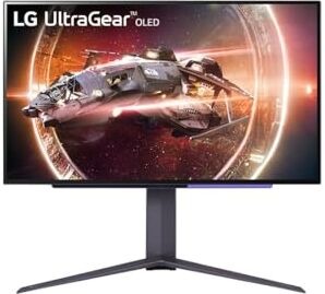 LG 27GS95QE UltraGear Gaming Monitor 27" QHD OLED HDR True Black, 2560x1440, 0.03ms, G-Sync Compatible, AMD FreeSync Premium 240Hz, HDMI 2.1 VRR (HDCP 2.3), Display Port 1.4, Flicker Safe, Nero