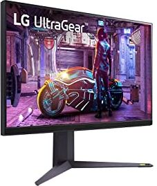 LG 32GQ850 UltraGear Gaming Monitor 32" QuadHD NanoIPS 1ms HDR 600, 2560x1440, G-Sync Compatible e AMD FreeSync Premium Pro 260Hz, HDMI 2.1 VRR (HDCP 2.2), Display Port 1.4, Flicker Safe, Nero