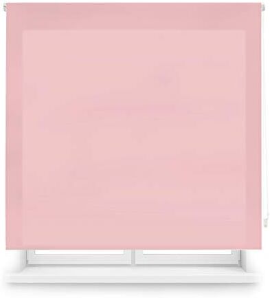 Blindecor Tenda a rullo traslucida tinta unita Rosa, 100 x 175 cm (Larghezza x Altezza)   Dimensioni del tessuto 97 x 170 cm   Tenda per interne