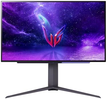 LG 27GR95QE UltraGear Gaming Monitor 27" QHD OLED HDR True Black, 2560x1440, 0.03ms, G-Sync Compatible, AMD FreeSync Premium 240Hz, HDMI 2.1 VRR (HDCP 2.3), Display Port 1.4, Flicker Safe, Nero