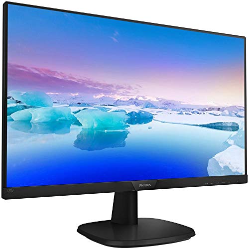 Philips 273V7QDSB Monitor LED IPS Full HD, 4 ms, senza cornice su 3 lati, modalità Low Blue, senza sfarfallio, HDMI, DVI, VGA, montaggio VESA, nero