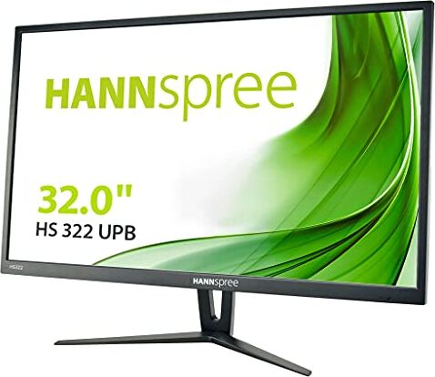 Hannspree HS322UPB HS322UPB Altoparlante HDMI DisplayPort USB VESA da 80 cm (2560 x 1440), 16:9, 5 ms, colore: nero