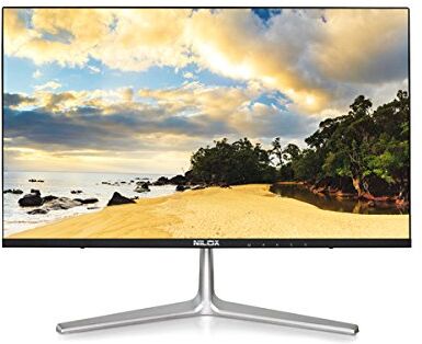 Nilox NXMMIPS240001 Monitor da 24" IPS LED, FullHD, VGA/HDMI, FrameLess, 350 ANSI lumen, Nero