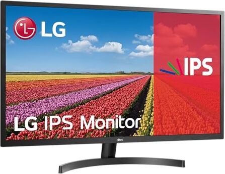 LG 32MN500M Monitor 32" FULL HD LED IPS, 1920x1080, AMD FreeSync 75Hz, 2x HDMI (HDCP 1.4), Uscita Audio, Flicker Safe, Nero