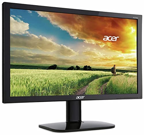 Acer KA270HAbid Monitor da 27", Display Full HD (1920x1080), Frequenza 60 Hz, Formato 16:9, Contrasto 100M:1, Luminosità 300 cd/m2, Tempo di Risposta 4ms, VGA, DVI (w/HDCP), HDMI, Nero
