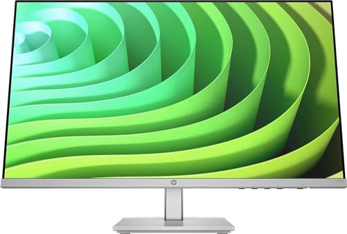 HP M24h FHD Monitor, Schermo da 23, 8 Pollici Full HD, Risoluzione 1920 x 1080 Pixel con Tecnologia IPS ed EyeSafe, Micro-Edge, Antiriflesso, Tempo di Risposta 5 ms, HDMI 1.4 e VGA, Argento