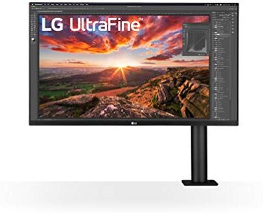 LG 32UN880 ERGO Monitor 32 pollici UltraHD 4K LED IPS HDR, 3840x2160, AMD FreeSync 60Hz, HDMI 2.0, Display Port 1.4, USB-C, USB Hub, Speaker Stereo 10W, Flicker Safe, Stand ERGO, Nero