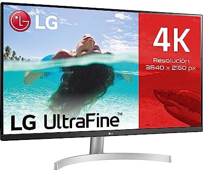 LG 32UN500 Monitor 32" UltraHD 4K LED VA HDR 10, 3840x2160, 4ms, AMD FreeSync 60Hz, Speaker Stereo 10W, HDMI 2.0 (HDCP 2.2), Display Port 1.4, Porta AUX, Flicker Safe, Bianco