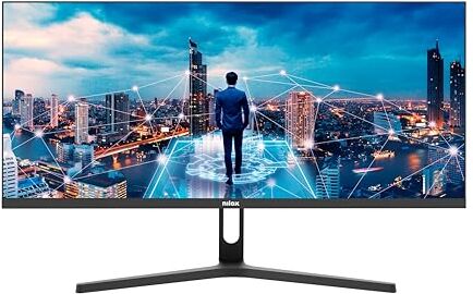 Nilox NXM29UW01 Monitor UltraWide 29 Pollici, Monitor 4K con Frequenza 75Hz, 4ms e Porte HDMI-DP, Schermo PC per Gaming con Display IPS, FreeSync e G-Sync, Ottimizzato per la Protezione degli Occhi