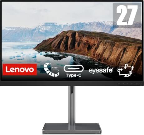 Lenovo L27m-30 68.6 cm (27) 1920 x 1080 pixels Full HD LED Black