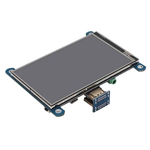 Goshyda Schermo Portatile, LCD HDMI 800x480 da 4 Pollici, Touch Screen IPS, per Raspberry Pi 3B + Zero W.