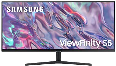 Samsung HRM ViewFinity S50GC (S34C502), Flat, 34'', 3440x1440 (WQHD), 21:9, HDR10, VA, 100 Hz, 5 ms, FreeSync, HDMI, Display Port, Ingresso Audio, PIP, PBP, Eye Saver Mode, Flicker Free