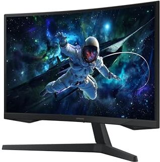 Samsung Gaming Odyssey G5 (S27CG554), Curvo (1000R), 27", 2560x1440 (WQHD 2K), HDR10, VA, 165 Hz, 1 ms (MPRT), FreeSync, HDMI, Display Port, Ingresso Audio, Flicker Free, Eye Saver Mode