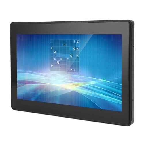 Topiky Monitor Touchscreen da 11,6 Pollici, Display IPS, Touch Capacitivo a 10 Punti, Impermeabile, Full HD, Interfacce VGA e, Risparmio Energetico (Spina europea)