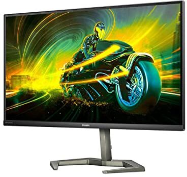 Philips Evnia 27M1N5500ZA 27 pollici QHD Gaming Monitor, 170Hz, Nano IPS, 1ms GTG, FreeSync Premium, altoparlanti, USB Hub (2560 x 1440 @ 170Hz, HDR400, HDMI 2.0 / DP 1.4 / USB 3.2)