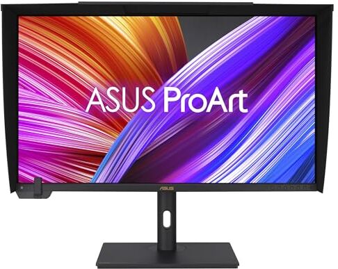 Asus ProArt Display PA32UCXR Monitor Professionale da 32” pollici, 4K UHD (3840x2160) Mini LED, Calibrazione automatica, HDR-10, HLG, 99% Adobe RGB, 97% DCI-P3, ΔE<1, USB-C, Calman, ColourSpace, Nero