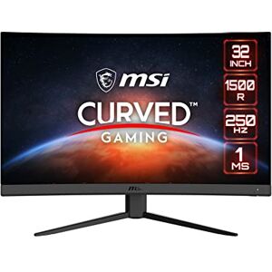 MSI G32C4X monitor gaming 32" (FHD), 250Hz / 1ms, pannello VA (1920 x 1080), AMD FreeSync Premium, HDR Ready, Curvatura 1500R, Anti-sfarfallio Display Port 1.2a, HDMI™ 2.0 MSI G32C4X monitor gaming 32" (FHD), 250Hz / 1ms, pannello VA (1920 x 1080), AMD FreeSync Premium, HDR Ready, Curvatura 1500R, Anti-sfarfallio Display Port 1.2a, HDMI™ 2.0