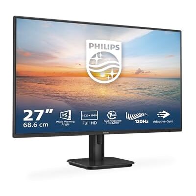Philips Monitor 27E1N1190A 27 pollici 1920x1080, FHD, 120Hz, IPS Panel, 4ms GtG, Speakers, (HDMI1x 1.4) Nero Philips Monitor 27E1N1190A 27 pollici 1920x1080, FHD, 120Hz, IPS Panel, 4ms GtG, Speakers, (HDMI1x 1.4) Nero