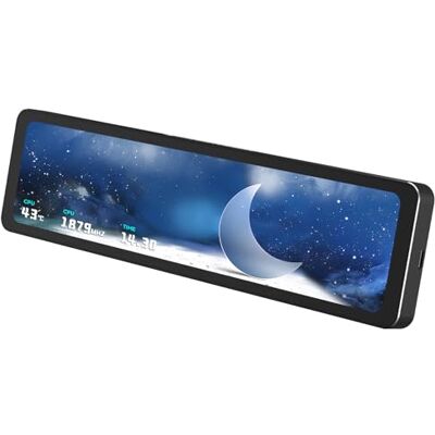 Thermalright Trofeo Vision 11.3 LCD Black Display magnetico IPS da 11,3 pollici, risoluzione 1920 x 400, magneticamente attaccato alla superficie del telaio, visualizzazione di immagini/video fai da Thermalright Trofeo Vision 11.3 LCD Black Display magnetico IPS da 11,3 pollici, risoluzione 1920 x 400, magneticamente attaccato alla superficie del telaio, visualizzazione di immagini/video fai da