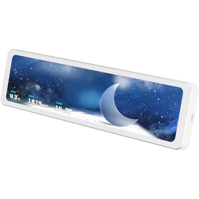Thermalright Trofeo Vision 11.3 LCD White, schermo magnetico LCD a colori da 11,3", risoluzione 1920 x 400, temperatura principale CPU/GPU (bianco) Thermalright Trofeo Vision 11.3 LCD White, schermo magnetico LCD a colori da 11,3", risoluzione 1920 x 400, temperatura principale CPU/GPU (bianco)