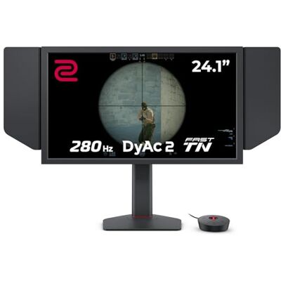 BenQ ZOWIE XL2546X+ eSports Monitor Gaming 24 pollici, 280Hz, TN rapido, DyAc 2, 1080p, HDMI 2.0 X3, DisplayPort, XL Setting to Share, S Switch, Calotta Protettiva, PROGamer Base BenQ ZOWIE XL2546X+ eSports Monitor Gaming 24 pollici, 280Hz, TN rapido, DyAc 2, 1080p, HDMI 2.0 X3, DisplayPort, XL Setting to Share, S Switch, Calotta Protettiva, PROGamer Base