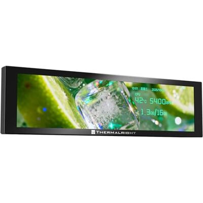 Thermalright TR- Trofeo Vision 9.16 schermo LCD Black IPS 9.16 pollici risoluzione 1920×480 – Può essere montato sul corpo o sul radiatore della CPU, immagini/video dinamici fai da te, nero Thermalright TR- Trofeo Vision 9.16 schermo LCD Black IPS 9.16 pollici risoluzione 1920×480 – Può essere montato sul corpo o sul radiatore della CPU, immagini/video dinamici fai da te, nero