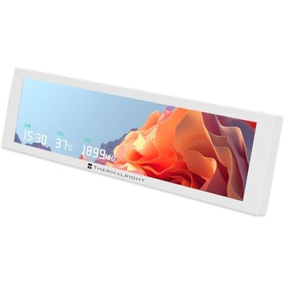 Thermalright TR Trofeo Vision 9.16 Schermo magnetico LCD a colori da 9,16",risoluzione 1920x480,temperatura CPU/GPU master (bianco) Thermalright TR Trofeo Vision 9.16 Schermo magnetico LCD a colori da 9,16",risoluzione 1920x480,temperatura CPU/GPU master (bianco)