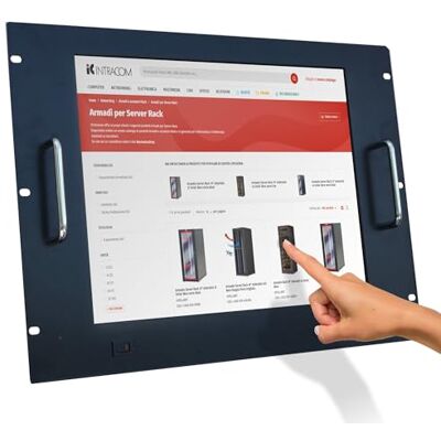 Techly Professional 026692 Monitor LCD 17'' Touch Screen per Rack 19'' 8 unità Nero Nero Techly Professional 026692 Monitor LCD 17'' Touch Screen per Rack 19'' 8 unità Nero Nero
