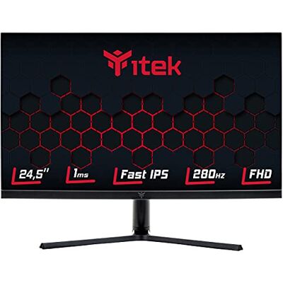 Itek Monitor GGF 24.5 Pollici, Piatto, Risoluzione FHD 1920x1080, Pannello Fast IPS da 280Hz, Schermo 16:9, Risposta 1ms G2G, Collegamenti 2xHDMI, 2xDP, Altoparlanti, HDR, Adaptive Sync Itek Monitor GGF 24.5 Pollici, Piatto, Risoluzione FHD 1920x1080, Pannello Fast IPS da 280Hz, Schermo 16:9, Risposta 1ms G2G, Collegamenti 2xHDMI, 2xDP, Altoparlanti, HDR, Adaptive Sync