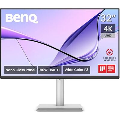 BenQ MA320UP 320UP Monitor 4K 3840x2160 per MacBook Pro/Air, Dual USB-C, 90 W Power Delivery, Mac Color Match, Hub USB, controllo volume e luminosità su Mac, altezza e inclinazione regolabili BenQ MA320UP 320UP Monitor 4K 3840x2160 per MacBook Pro/Air, Dual USB-C, 90 W Power Delivery, Mac Color Match, Hub USB, controllo volume e luminosità su Mac, altezza e inclinazione regolabili