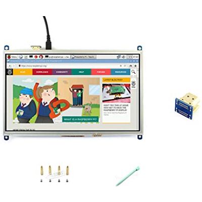 Waveshare 10.1inch HDMI LCD Monitor Raspberry pi Resistive Touch Screen Display 1024 * 600 High Resolution for Raspberry Pi 2B/3B/3B+/4B(the Pi 1 model B or Pi Zero need HDMI cable) Waveshare 10.1inch HDMI LCD Monitor Raspberry pi Resistive Touch Screen Display 1024 * 600 High Resolution for Raspberry Pi 2B/3B/3B+/4B(the Pi 1 model B or Pi Zero need HDMI cable)