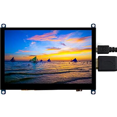 Waveshare 5 pollici HDMI LCD Display per Raspberry Pi 800x480 Touchscreen TFT Capacitivo Schermo Monitor Supporto Raspberry Pi 4B/3B+/A+/B/2B/B+/A+/Zero W Compatibile con Windows 10/8.1/8/7 Waveshare 5 pollici HDMI LCD Display per Raspberry Pi 800x480 Touchscreen TFT Capacitivo Schermo Monitor Supporto Raspberry Pi 4B/3B+/A+/B/2B/B+/A+/Zero W Compatibile con Windows 10/8.1/8/7