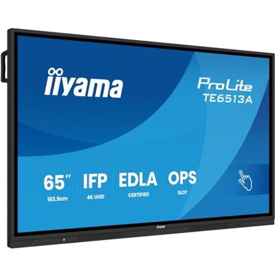IIYAMA Prolite Te6513A-B2ag 163,8cm (64,5") 4k Uhd Touch Monitor Hdmi/dp/usB-C IIYAMA Prolite Te6513A-B2ag 163,8cm (64,5") 4k Uhd Touch Monitor Hdmi/dp/usB-C