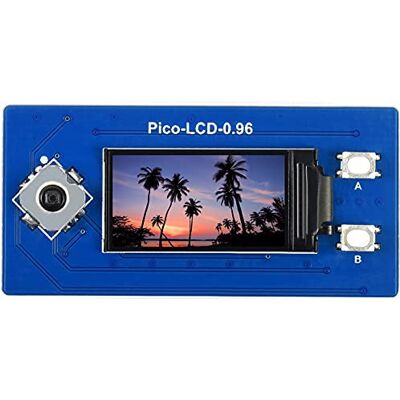 Waveshare 0.96 pollici Display LCD per Raspberry Pi Pico, Modulo Display 65K Colori, Schermo IPS, 160×80 Pixel, Driver ST7735S Integrato, Interfaccia SPI, Compatibile con Raspberry Pi Pico Header Waveshare 0.96 pollici Display LCD per Raspberry Pi Pico, Modulo Display 65K Colori, Schermo IPS, 160×80 Pixel, Driver ST7735S Integrato, Interfaccia SPI, Compatibile con Raspberry Pi Pico Header