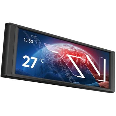 Thermalright Trofeo Vision LCD nero da 6,86 pollici, cassa magnetica IPS, display con raffreddamento ad acqua, risoluzione 1280 x 480, temi infiniti da personalizzare Thermalright Trofeo Vision LCD nero da 6,86 pollici, cassa magnetica IPS, display con raffreddamento ad acqua, risoluzione 1280 x 480, temi infiniti da personalizzare