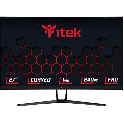 Itek Monitor GGC 27 Pollici, Curvo, Risoluzione FHD 1920x1080, Pannello VA da 240Hz, schermo 16:9, Tempo di risposta 1ms MPRT, Collegamenti 3xHDMI e DP, HDR Ready, Adaptive Sync. Itek Monitor GGC 27 Pollici, Curvo, Risoluzione FHD 1920x1080, Pannello VA da 240Hz, schermo 16:9, Tempo di risposta 1ms MPRT, Collegamenti 3xHDMI e DP, HDR Ready, Adaptive Sync.